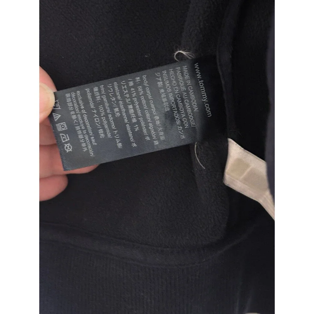 Tommy‎ Hilfiger jacket fleece lined red blue color block  medium